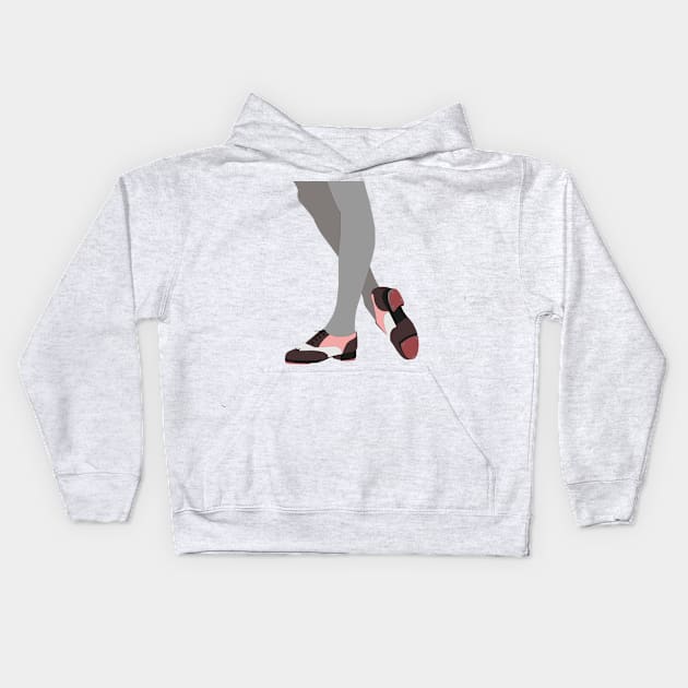 Tap Dance Tap Shoes Kids Hoodie by jrepkin